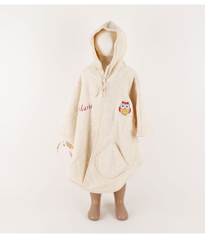 Poncho personnalisé avec motif chat
