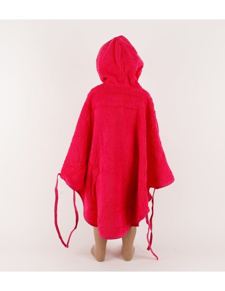 Poncho personnalisé avec motif chouette fille
