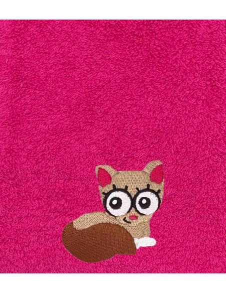 Cape de bain personnalisée avec motif chat