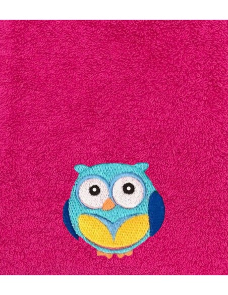 Bavoir personnalisé avec motif chouette garçon