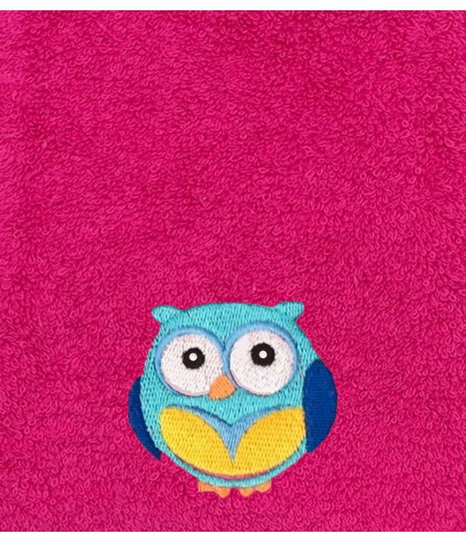 Poncho personnalisé avec motif chouette