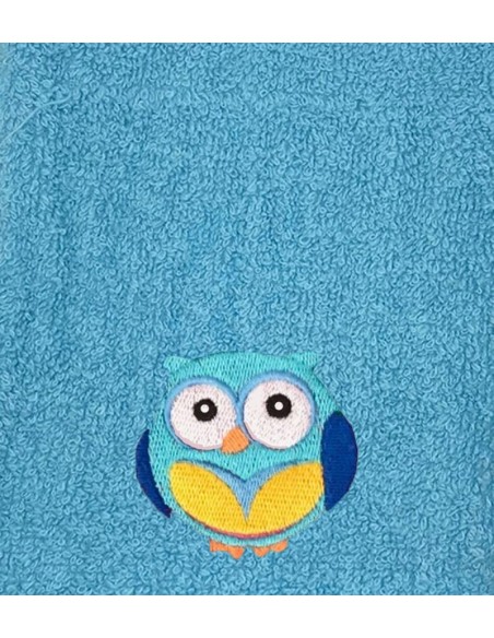 Serviette enfant 50X100 personnalisée avec motif chouette