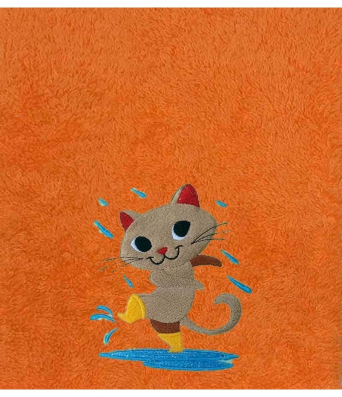Drap de Bain Chat 6 Personnalisé 70X140