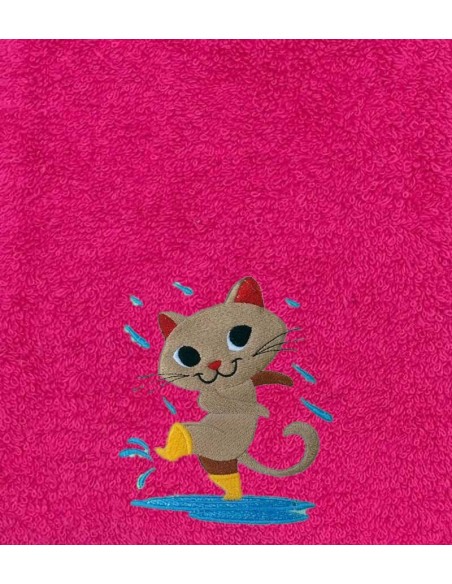 Drap de Bain Chat 6 Personnalisé 70X140