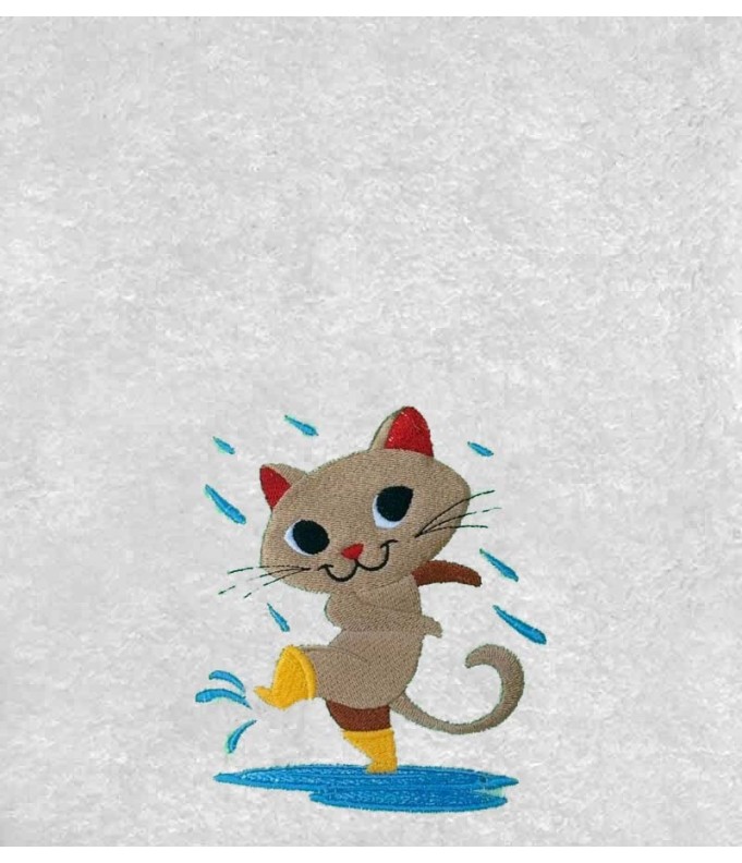 Drap de Bain Chat 6 Personnalisé 70X140