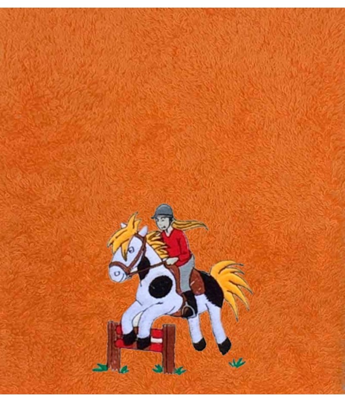 Drap de Bain Equitation Personnalisé 70X140
