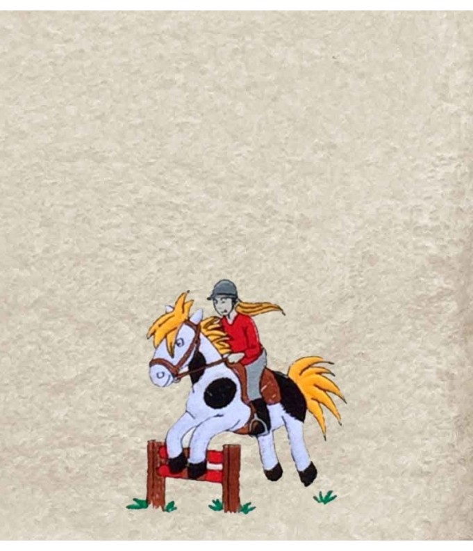 Drap de Bain Equitation Personnalisé 70X140