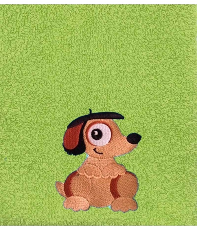 Drap de Bain Chien Personnalisé 70X140