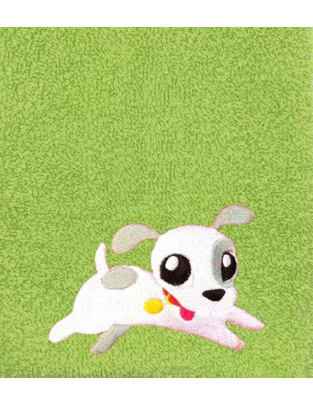 Drap de Bain Chiot Personnalisé 70X140