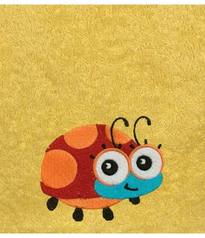 Drap de Bain Coccinelle Personnalisé 70X140