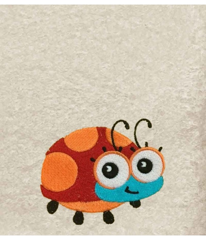 Drap de Bain Coccinelle Personnalisé 70X140