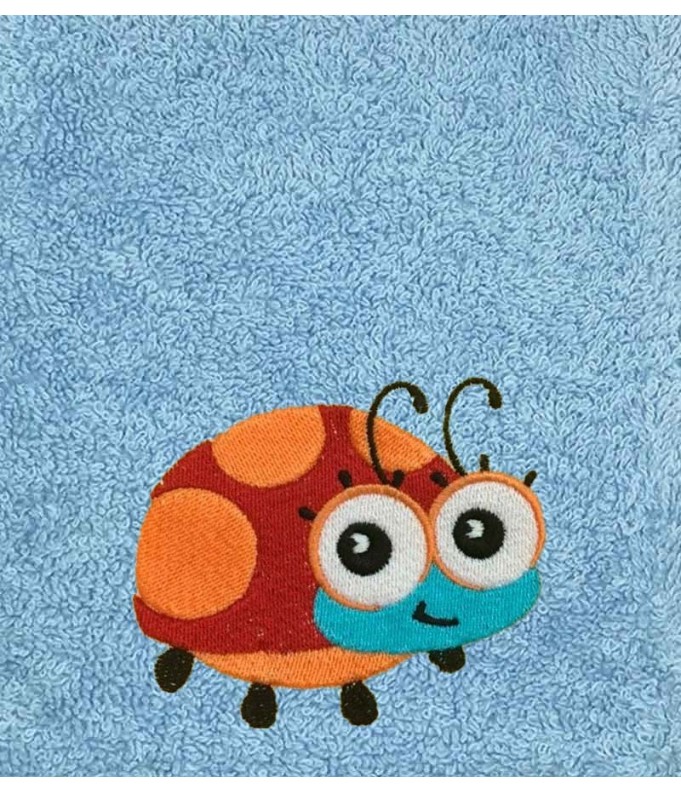 Drap de Bain Coccinelle Personnalisé 70X140