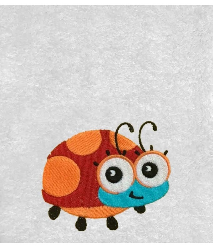 Drap de Bain Coccinelle Personnalisé 70X140
