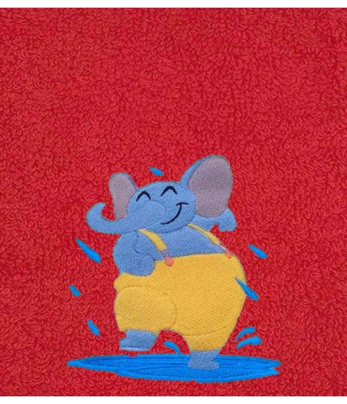 Drap de Bain Elephant sous la Pluie Personnalisé