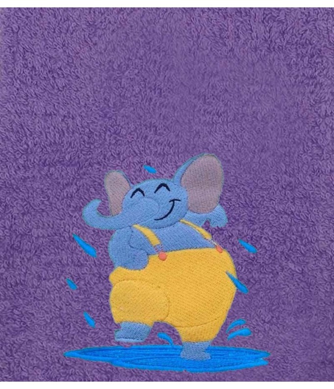 Drap de Bain Elephant sous la Pluie Personnalisé