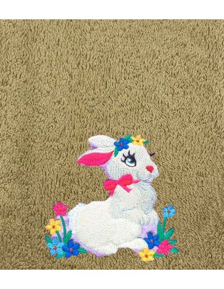 Drap de Bain Lapin Personnalisé