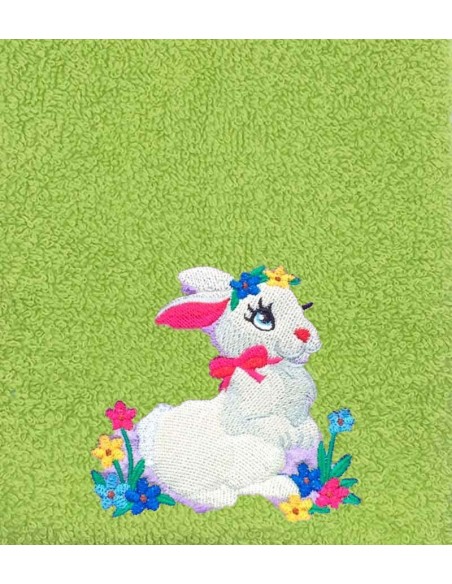 Drap de Bain Lapin Personnalisé