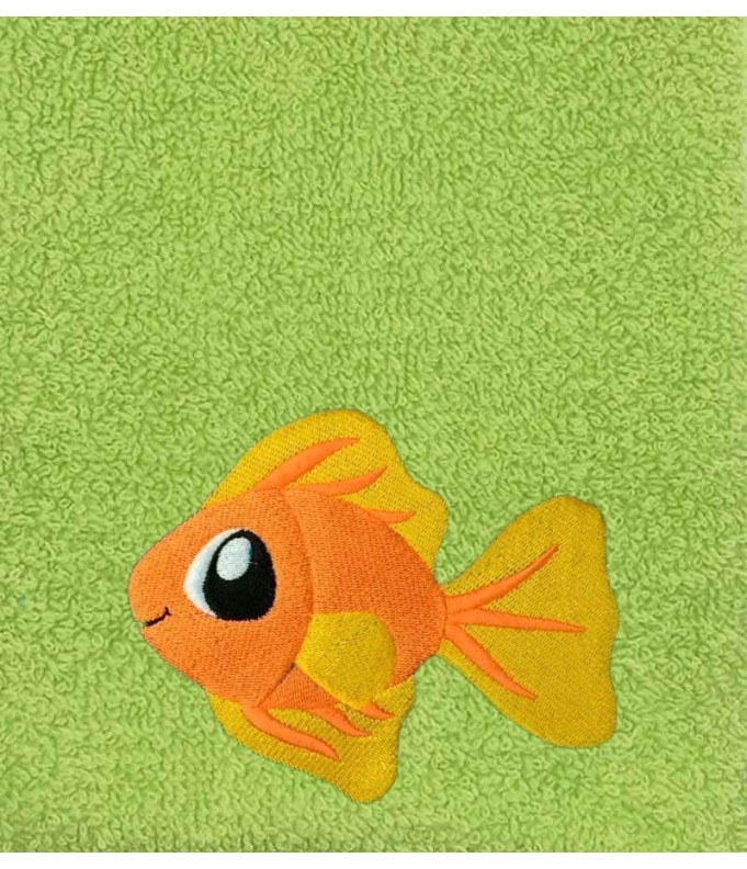 Drap de Bain Poisson rouge Personnalisé