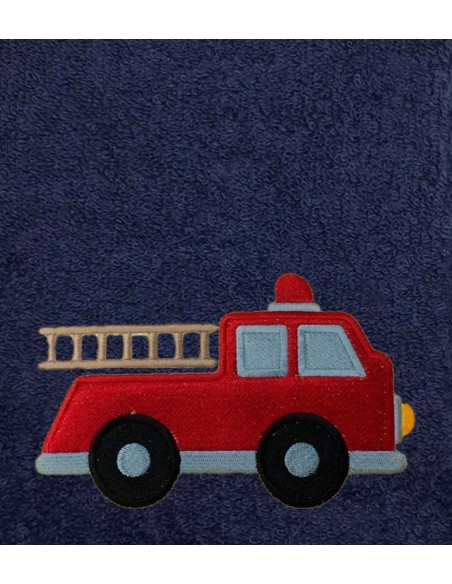 Drap de Bain Camion de Pompiers Personnalisé 70X140