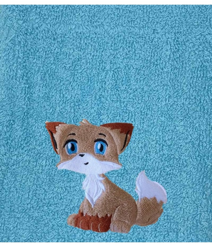 Drap de Bain Bébé Renard Personnalisé