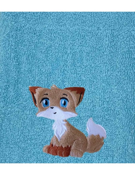 Drap de Bain Bébé Renard Personnalisé