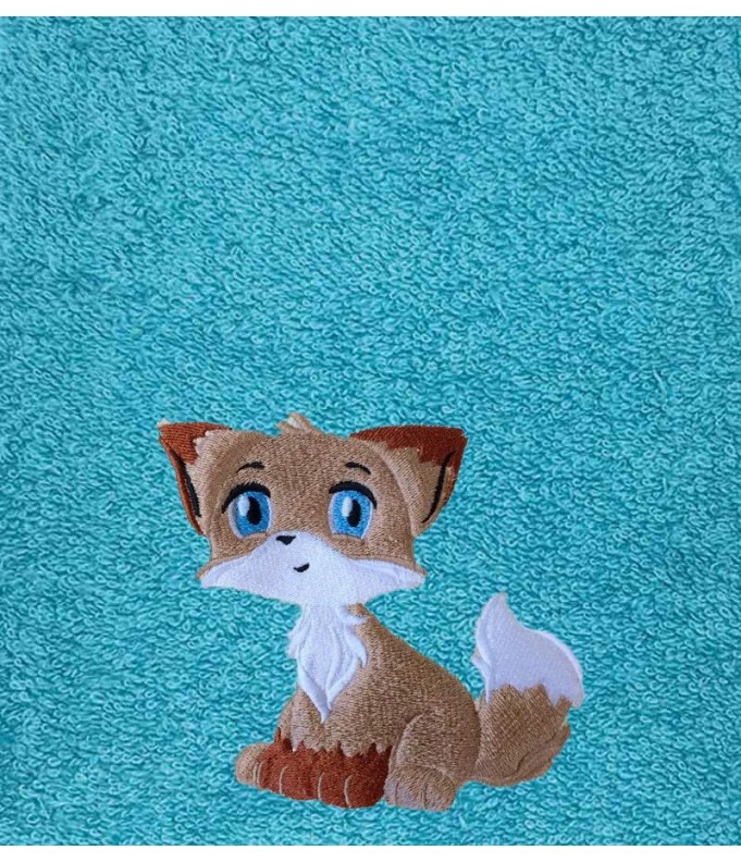 Drap de Bain Bébé Renard Personnalisé
