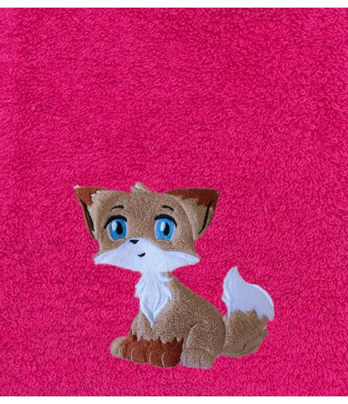 Drap de Bain Bébé Renard Personnalisé