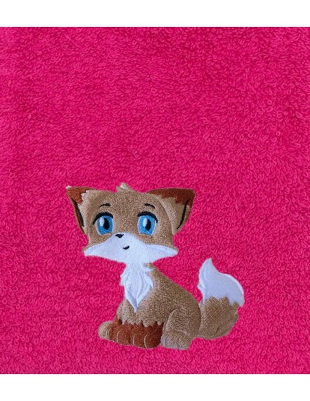 Drap de Bain Bébé Renard Personnalisé
