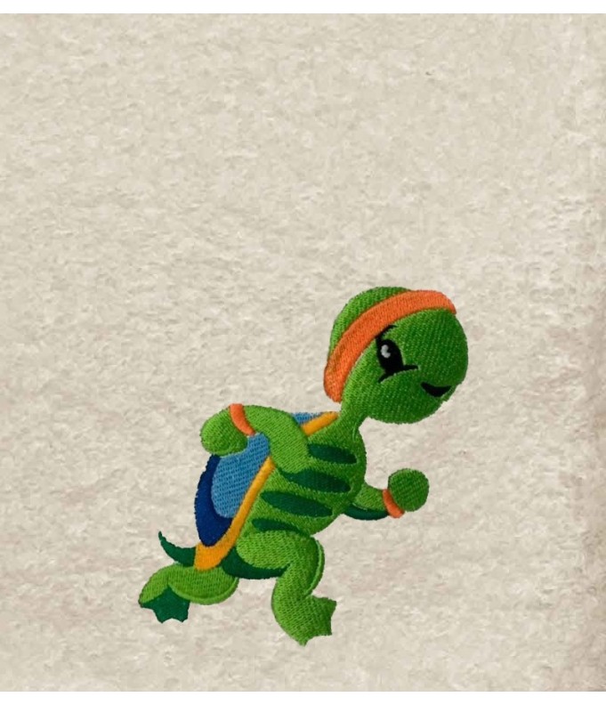 Drap de Bain Tortue Footing Personnalisé