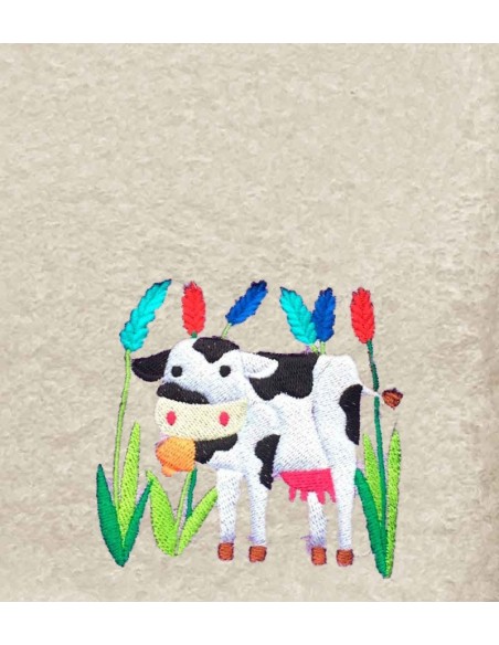 Drap de Bain Vache Personnalisé