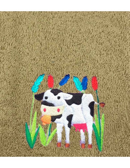 Drap de Bain Vache Personnalisé