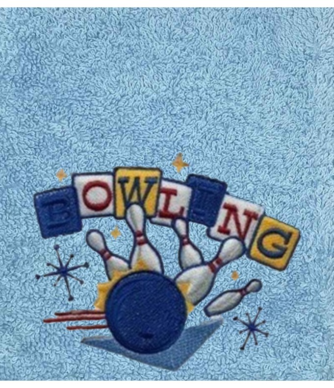 Drap de bain bowling personnalisé 70X140