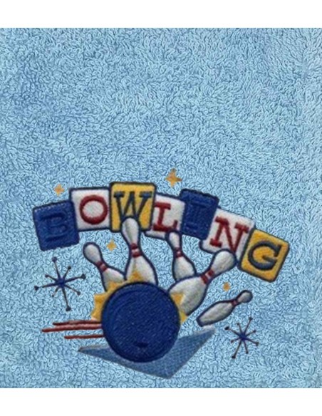 Drap de bain bowling personnalisé 70X140