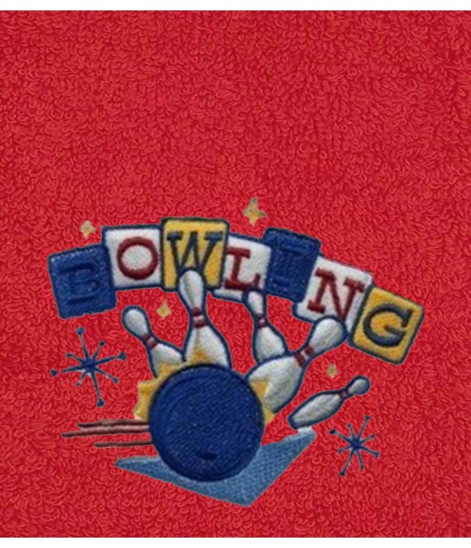 Drap de bain bowling personnalisé 70X140