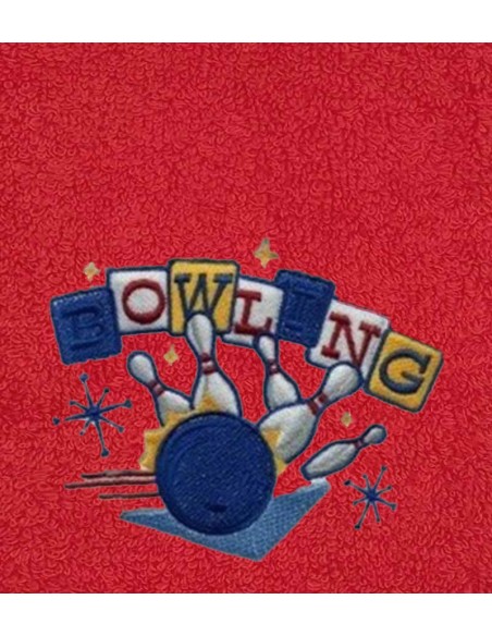 Drap de bain bowling personnalisé 70X140