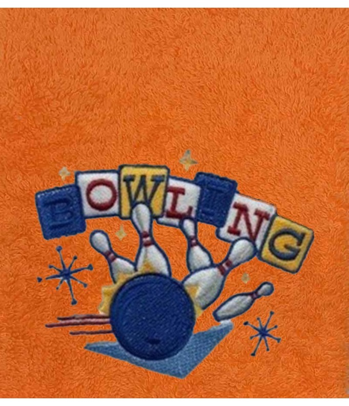 Drap de bain bowling personnalisé 70X140