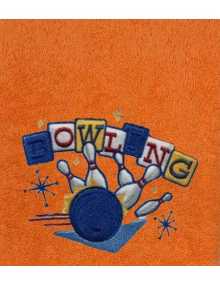Drap de bain bowling personnalisé 70X140