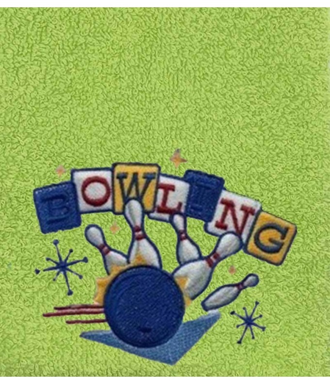 Drap de bain bowling personnalisé 70X140