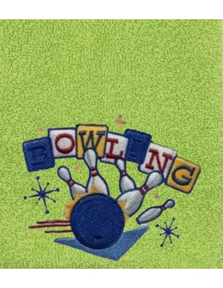 Drap de bain bowling personnalisé 70X140