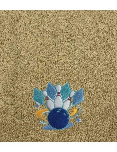 Drap de Bain Bowling 2 Personnalisé 70X140