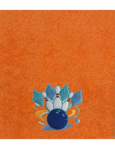 Drap de Bain Bowling 2 Personnalisé 70X140