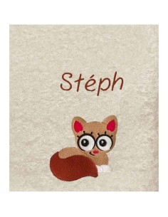 Drap de Bain Chat Personnalisé 70X140
