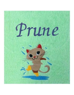 Drap de Bain Chat 6 Personnalisé 70X140