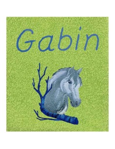 Drap de Bain Cheval 6 Personnalisé 70X140