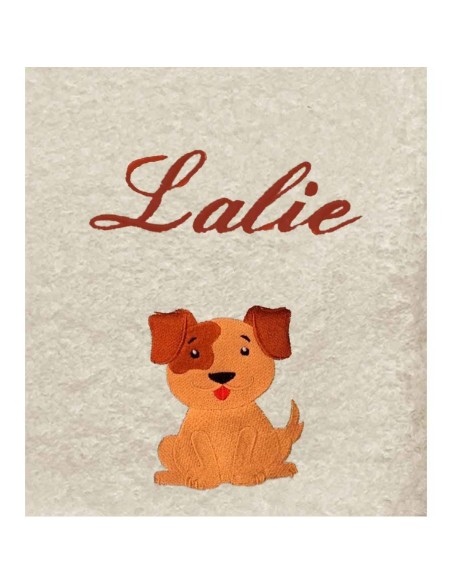 Drap de Bain Chien 4 Personnalisé 70X140
