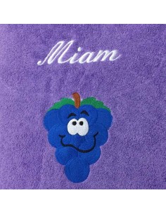 Drap de Bain Raisin Personnalisé