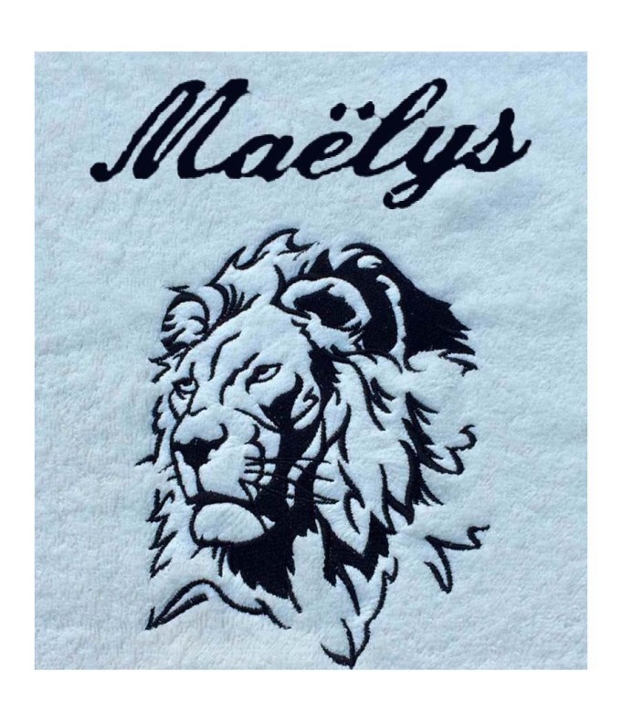 Drap de Bain Lion Personnalisé