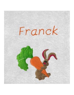 Drap de Bain Lapin 6 Personnalisé