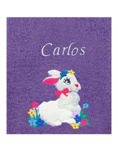 Drap de Bain Lapin Personnalisé