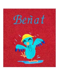 Drap de Bain Oiseau sous la Pluie Personnalisé